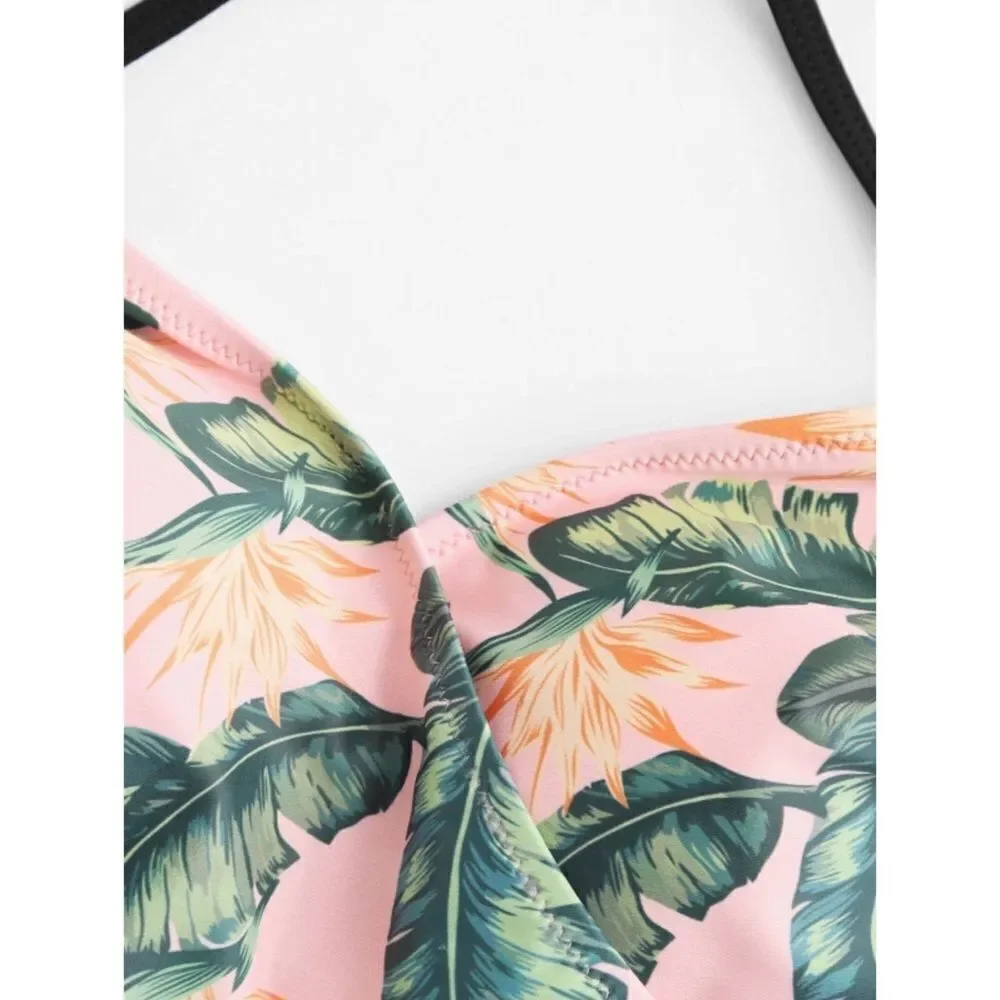 ✨HP✨Cut Out Side Lace Up Back Bikini Set✨